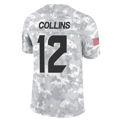 H.Texans #12 Nico Collins Player Arctic Camo Salute to Service Limited Football Jerseys