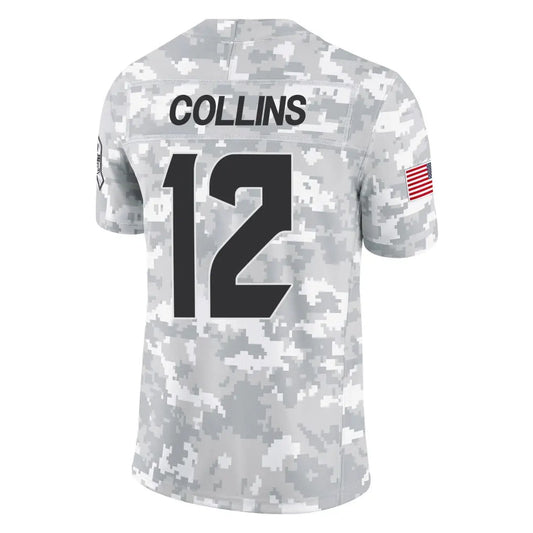 H.Texans #12 Nico Collins Player Arctic Camo Salute to Service Limited Football Jerseys