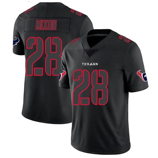 H.Texans #28 Joe Mixon Player Limited Black Impact Football Jerseys