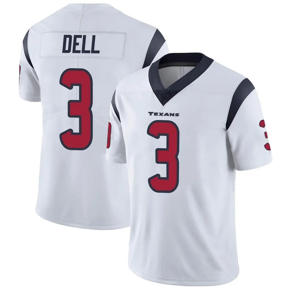 H.Texans #3 Tank Dell Player White Vapor Limited Football Jerseys