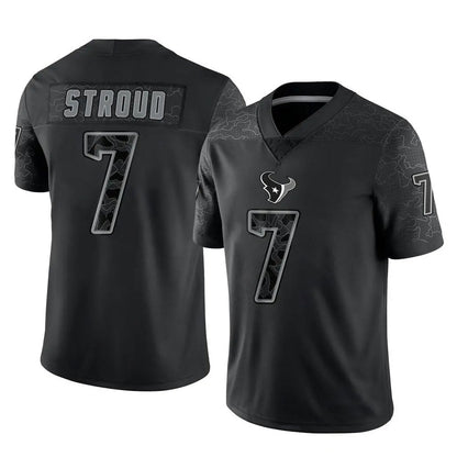 H.Texans #7 C.J. Stroud Player Limited Brown Salute To Service Football Jerseys