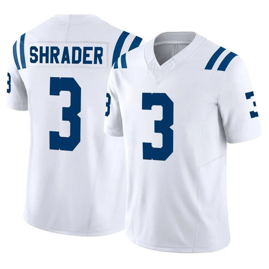 IN.Colts #3 Spencer Shrader Player White Vapor F.U.S.E. Limited Football Jerseys