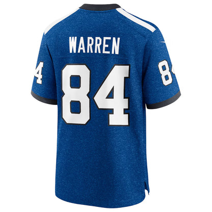 IN.Colts #84 Tyler Warren Player Alternate 2 Indiana Nights Royal Football Jerseys