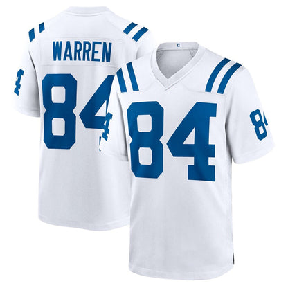 IN.Colts #84 Tyler Warren Player Whtie Home Game Football Jerseys