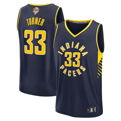 IN.Pacers #33 Myles Turner Player Fanatics Fast Break Icon Edition Replica Basketball Jerseys