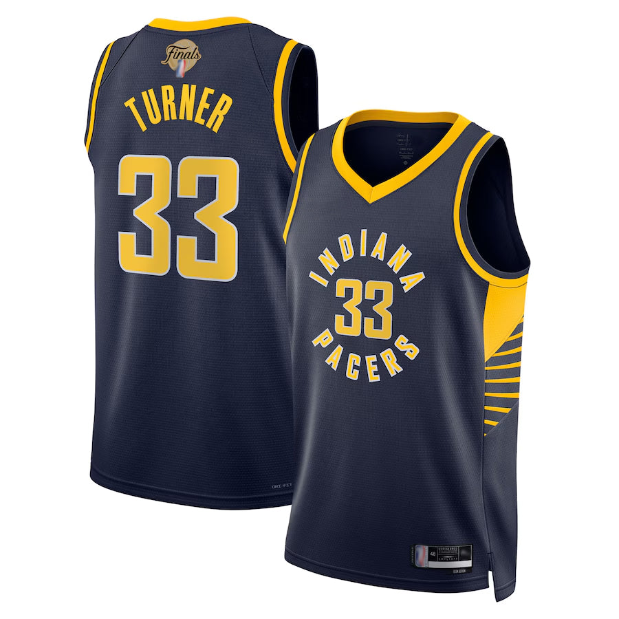 IN.Pacers #33 Myles Turner Player Navy Swingman Icon Edition Basketball Jerseys