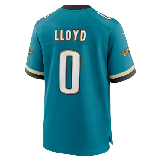 J.Jaguars #0 Devin Lloyd Player Teal Prowler Throwback Game Football Jerseys