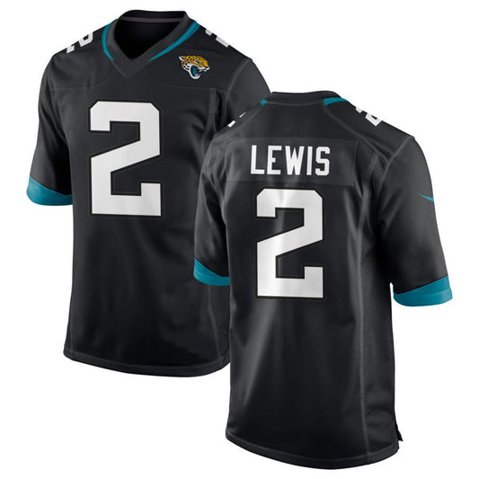 J.Jaguars #2 Jourdan Lewis Player Black Home Game Football Jerseys