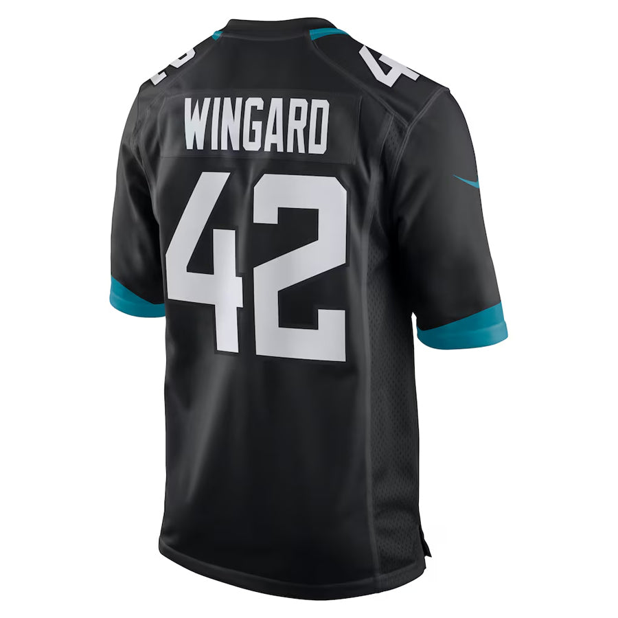 J.Jaguars #42 Andrew Wingard Player Black Home Game Football Jerseys