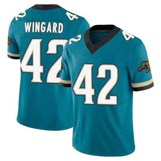 J.Jaguars #42 Andrew Wingard Player Teal Prowler Throwback Vapor F.U.S.E. Limited Football Jerseys