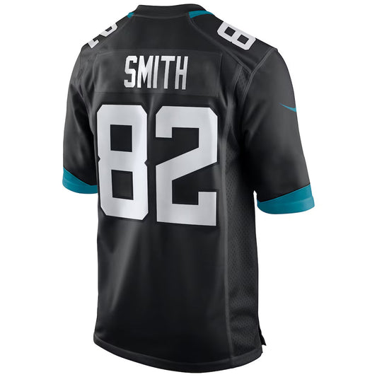J.Jaguars #82 Jimmy Smith Player Black Home Game Football Jerseys