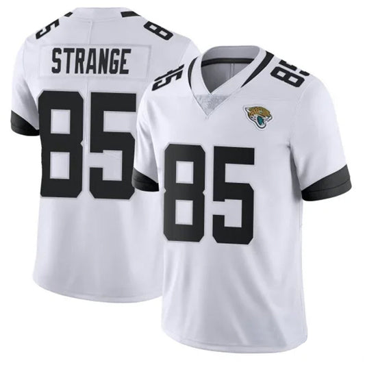 J.Jaguars #85 Brenton Strange Player White Vapor Limited Football Jerseys