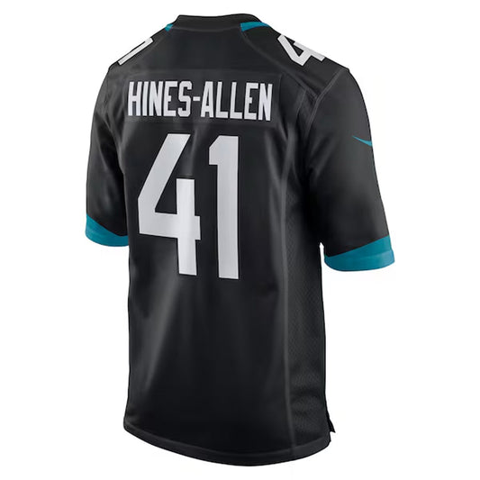 J.Jaguars #41 Josh Hines-Allen Player Black Home Game Football Jerseys