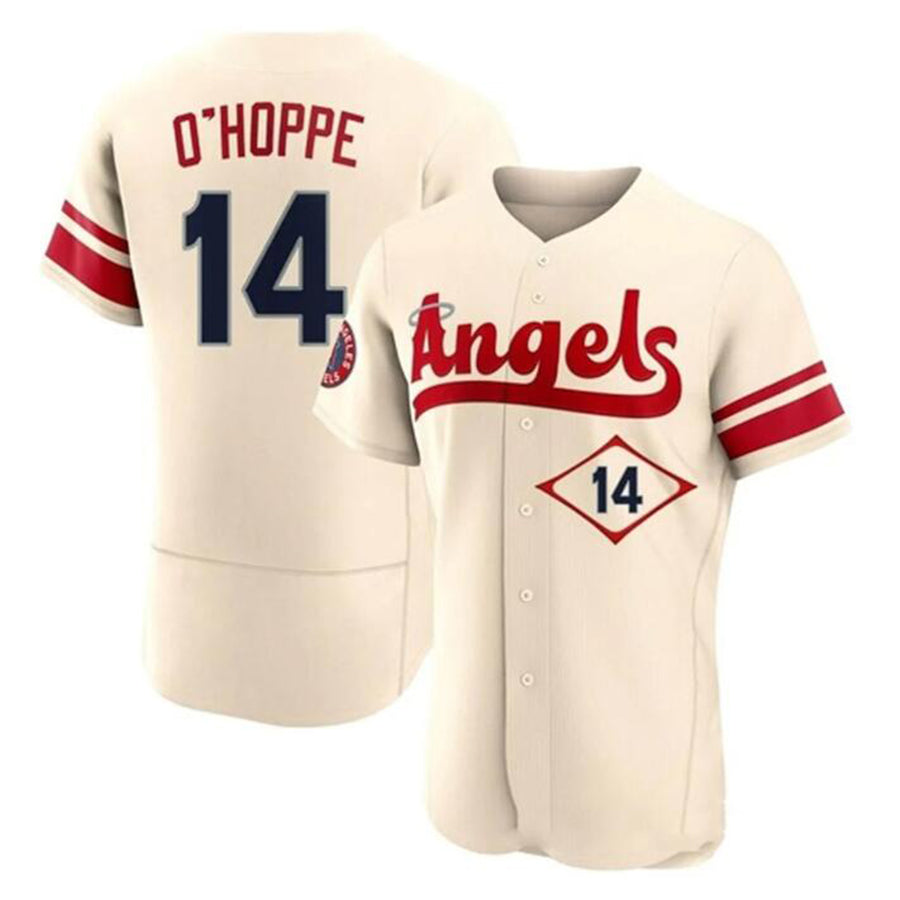 LA.Angels #14 Logan O'Hoppe Player Cream City Connect Limited Elite Baseball Jerseys