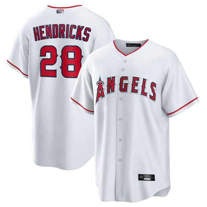 LA.Angels #28 Kyle Hendricks Player White Home Replica Baseball Jerseys
