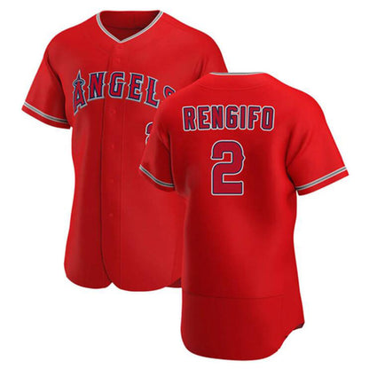 LA.Angels #2 Luis Rengifo Player Red Limited Elite Baseball Jerseys