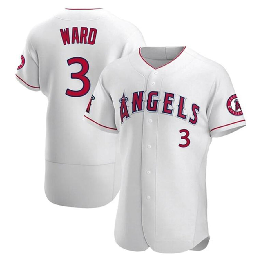 LA.Angels #3 Taylor Ward Player White Home Limited Elite Baseball Jerseys