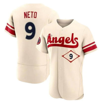 LA.Angels #9 Zach Neto Player Cream City Connect Home Limited Elite Baseball Jerseys