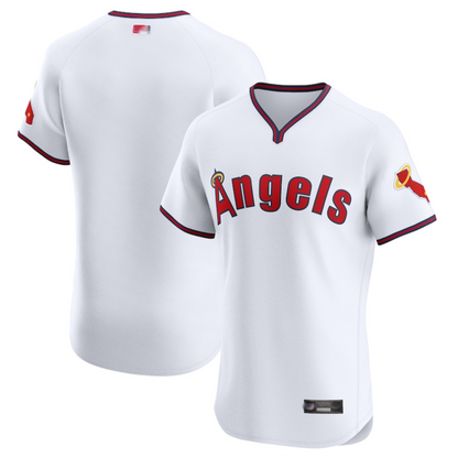 LA.Angels Blank Player White Vapor Premier Elite Baseball Jerseys