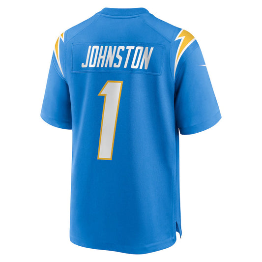 LA.Chargers #1 Quentin Johnston Player Powder Blue Home Game Football Jerseys