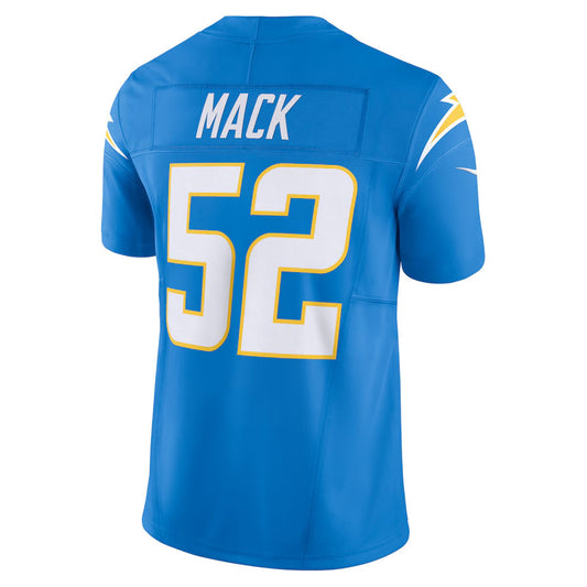 LA.Chargers #52 Khalil Mack Player Powder Blue Vapor F.U.S.E. Limited Football Jerseys