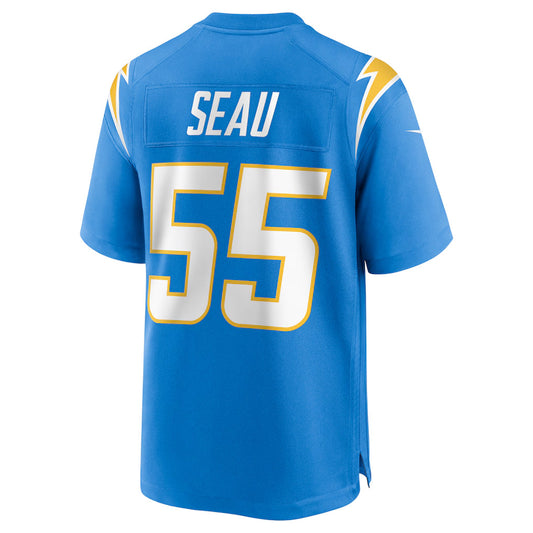 LA.Chargers #55 Junior Seau Player Blue Home Game Football Jerseys