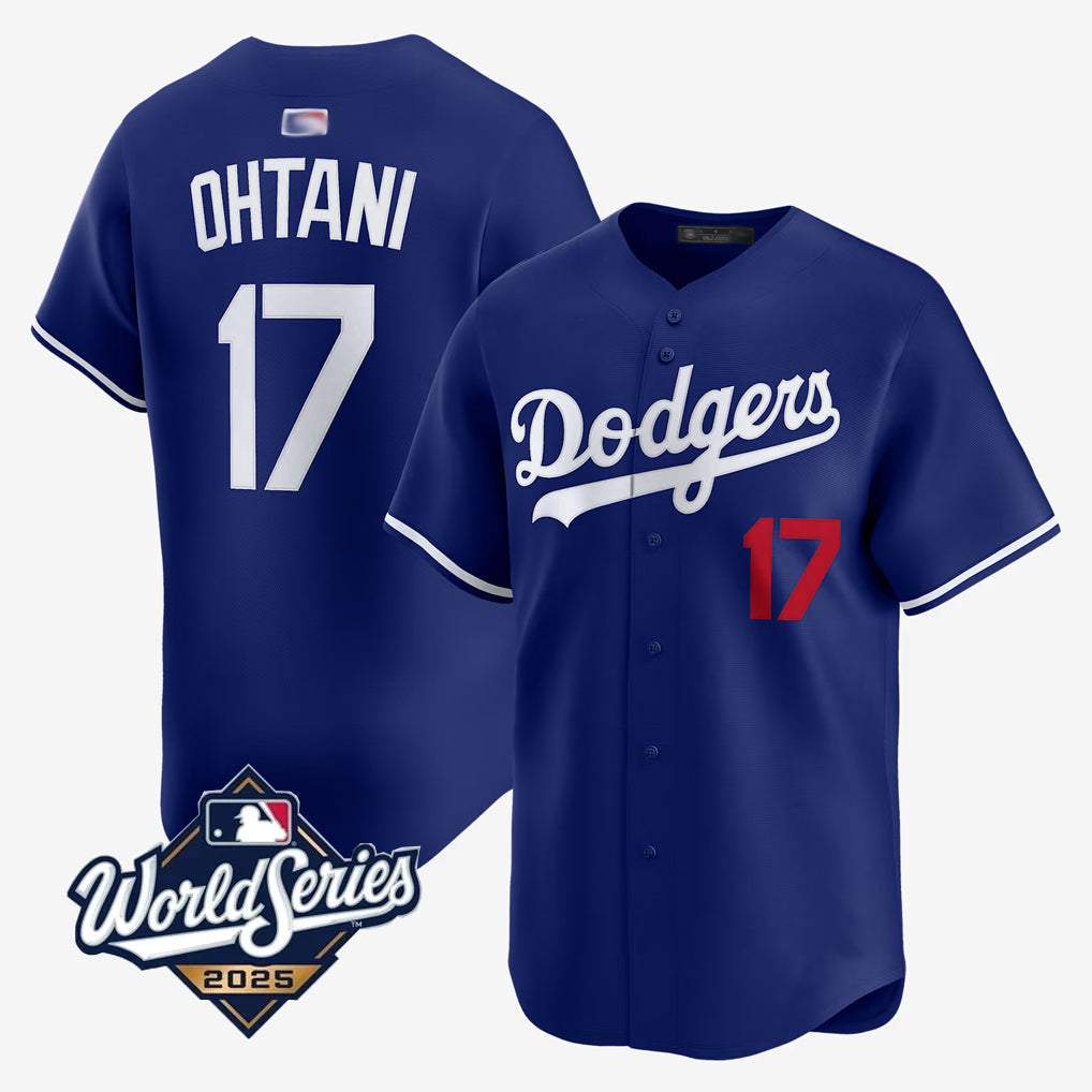 LA.Dodgers #17 Shohei Ohtani Player 2025 World Series Royal Home Game Baseball Jerseys