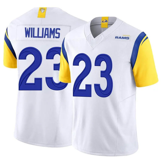 LA.Rams #23 Kyren Williams Player White Limited Vapor F.U.S.E. Football Jerseys