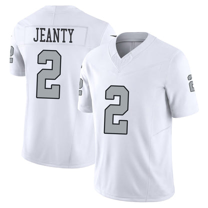 LV.Raiders #2 Ashton Jeanty Player White Alternate Vapor F.U.S.E Limited Football Jerseys