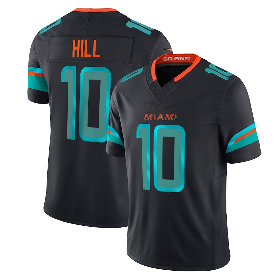 M.Dolphins #10 Tyreek Hill Player Blue Rivalries Collection Vapor Limited Football Jerseys