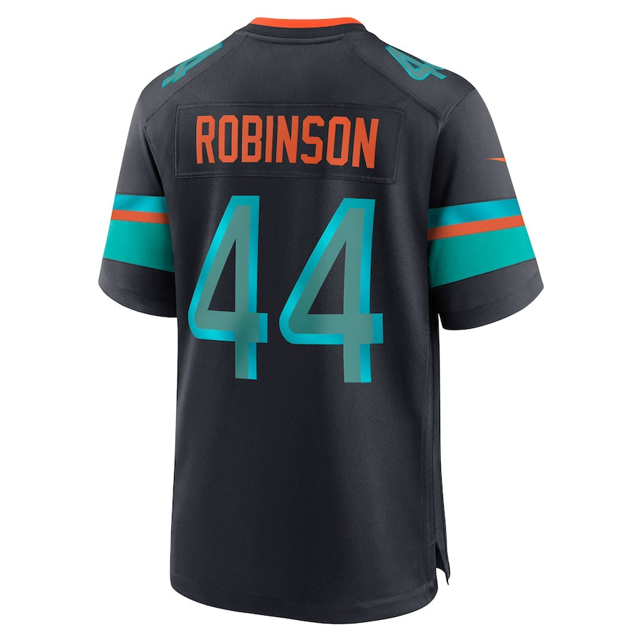 M.Dolphins #44 Chop Robinson Player Pitch Blue Rivalries Collection Game Football Jerseys
