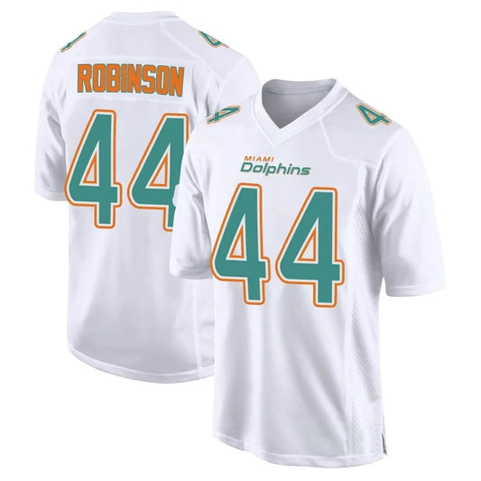 M.Dolphins #44 Chop Robinson Player White Foshion Elite Football Jerseys
