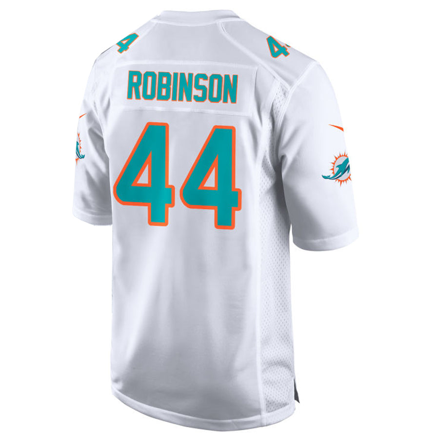 M.Dolphins #44 Chop Robinson Player White Home Game Football Jerseys