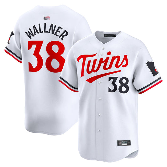 M.Twins #38 Matt Wallner Player White Home Limited Baseball Jerseys