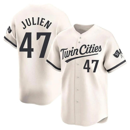 M.Twins #47 Edouard Julien Player Cream Home Limited Baseball Jerseys