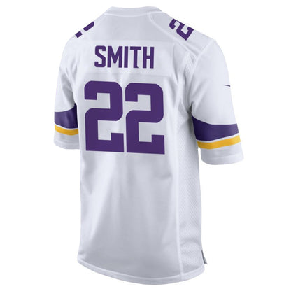 MN.Vikings #22 Harrison Smith Player White Home Game Football Jerseys