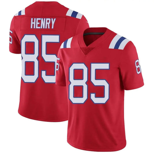NE.Patriots #85 Hunter Henry Player Red Vapor Limited Football Jerseys