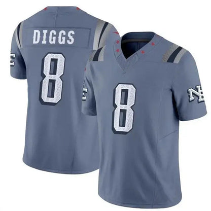 NE.Patriots #8 Stefon Diggs Player Storm Blue Rivalries Collection Limited Football Jerseys