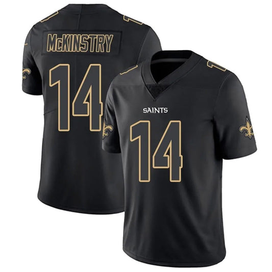 NO.Saints #14 Ga'Quincy McKinstry Player Limited Black Impact Football Jerseys