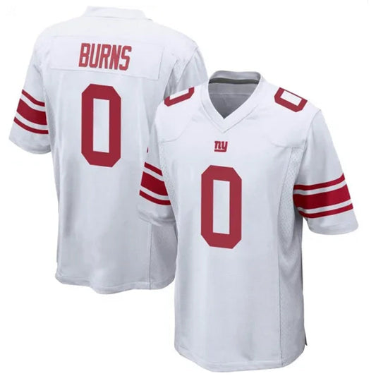 NY.Giants #0 Brian Burns Player White Game Football Jerseys