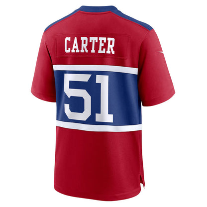 NY.Giants #51 Abdul Carter Player Red Home Game Football Jerseys