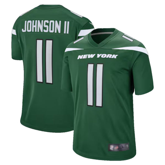 NY.Jets #11 Jermaine Johnson II Player Green Game Football Jerseys