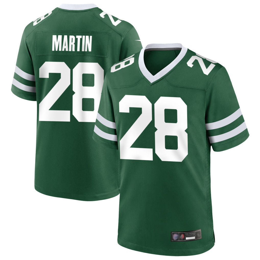 NY.Jets #28 Curtis Martin Player Green Home Game Football Jerseys
