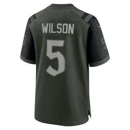 NY.Jets #5 Garrett Wilson Player Gotham Green Rivalries Collection Game Football Jerseys