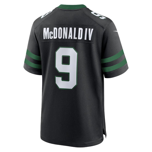 NY.Jets #9 Will McDonald IV Player Black Home Game Football Jerseys
