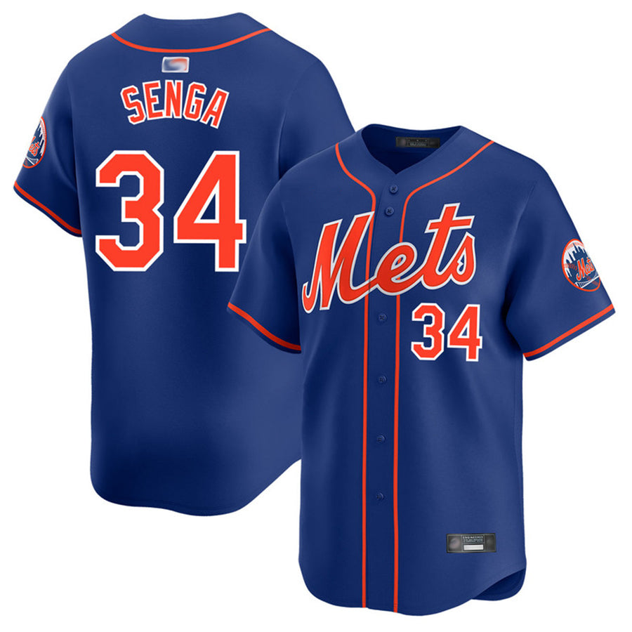 NY.Mets #34 Kodai Senga Player Royal Home Limited Baseball Jerseys