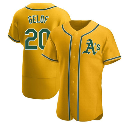 Athletics #20 Zack Gelof Player Gold Limited Elite Baseball Jerseys
