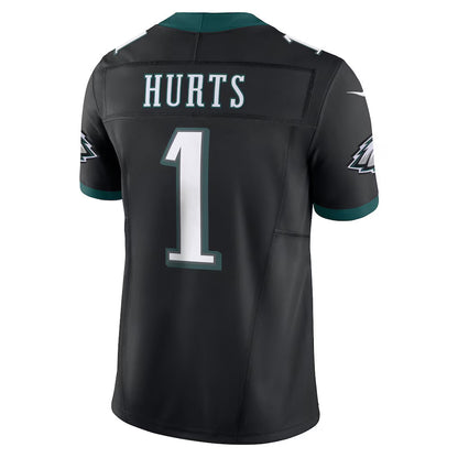 P.Eagles #1 Jalen Hurts Player Limited Black Vapor F.U.S.E. Football Jerseys