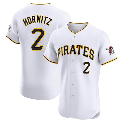 P.Pirates #2 Spencer Horwitz Player White Limited Elite Baseball Jerseys