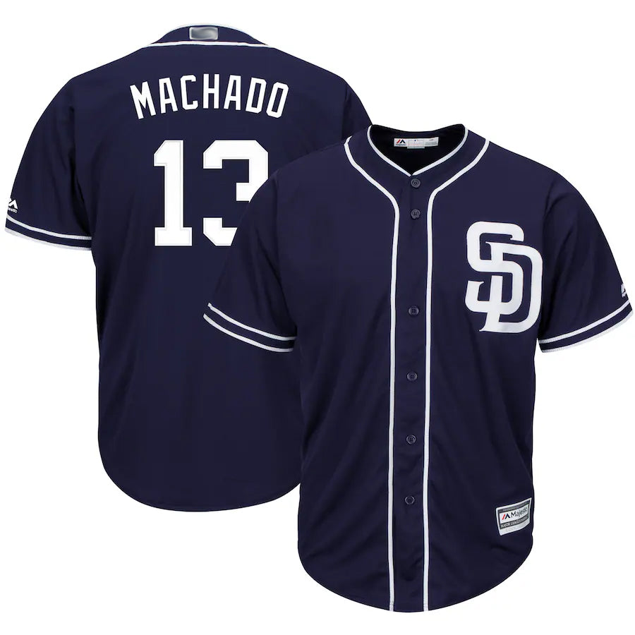 S.Diego Padres #13 Manny Machado Player Cool Base Navy Baseball Jerseys